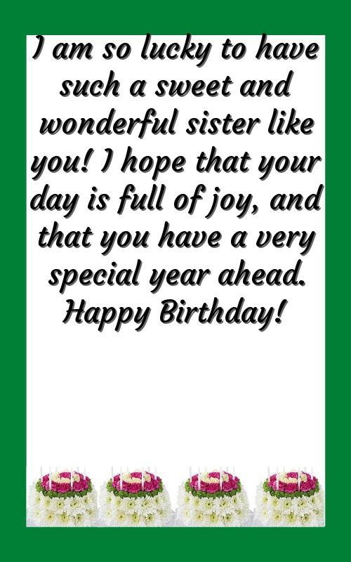 birthday wishes to a friend like sister